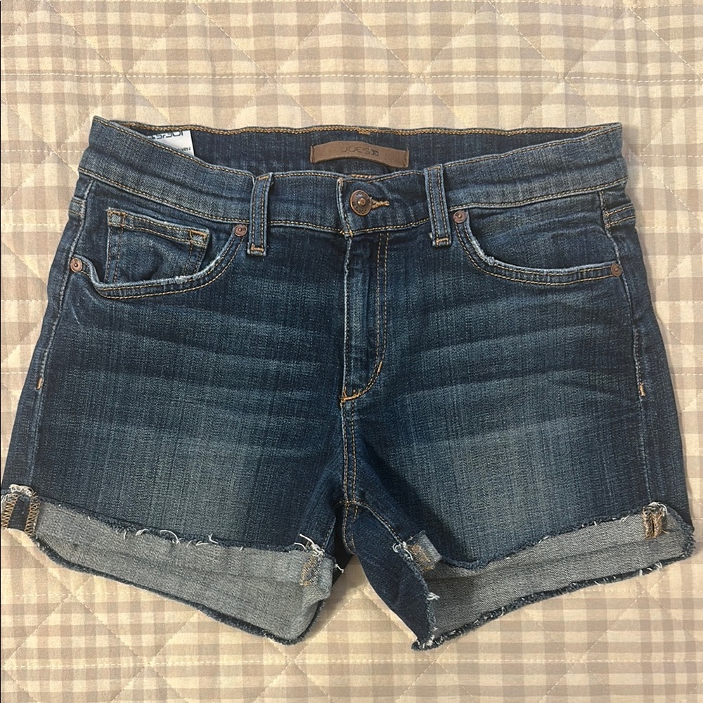 Joe's Jeans Blue Distressed Jean Shorts